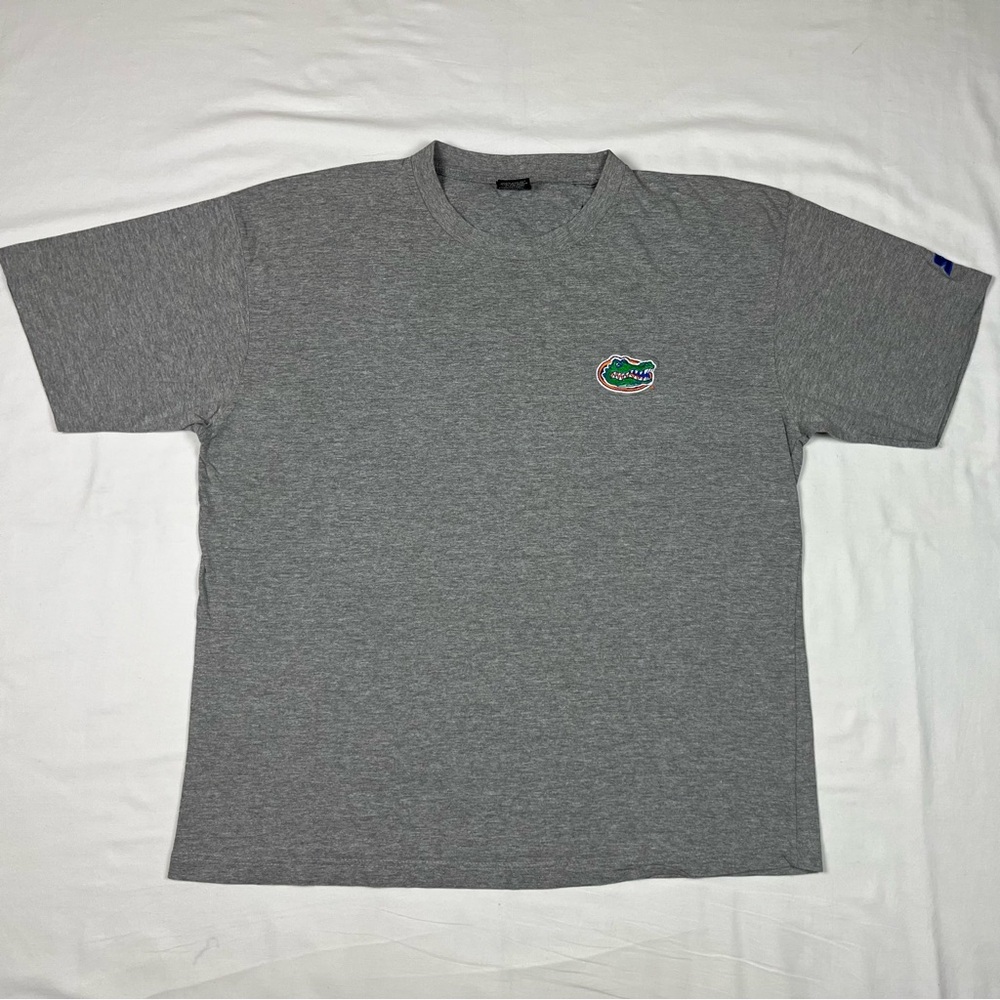 Vtg Starter Florida Gators Mens T-Shirt XL Y2K Embroidered Boxy Grey A1